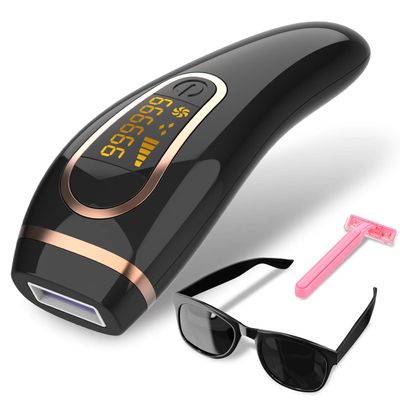 SeiShio IPL Hair Removal for Women Men - Permanent Painless At-Home Hair Remover Device for Whole Body Use, 599,999 Unlimited Flashes
