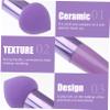 FOMIYES Makeup Sponge Pens Set 3pcs Boys and Girls Makeup Kit Purple Make up Sponge Pens Cosmetic Powder view 4