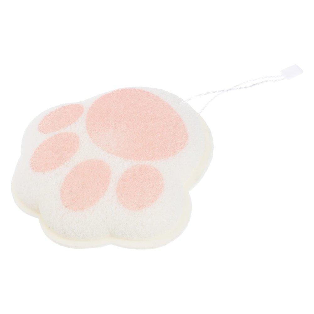 Bath Sponge Cat Paw Shaped Body Face Cleansing Pads Body Shower Cleaning Sponge for Shower Spa Massage Skin