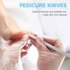 Healifty 1set High Manganese Steel Manicure Knife for Dead Skin and Nail Care Professional Remover Tools Storage Bag and Easy to Use for Feet and Hands view 4