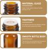 12Pcs Glass Essential Oil Bottles with Perforated Plug Refillable Empty Glass Bottle for Reagent Cosmetic Sample Container view 3