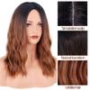 12 Inch Short Bob Wavy Wig Blonde Pink Ombre Synthetic Heat Resistant Fiber Wigs For Black Women Cosplay False Hair #35 12inches view 2