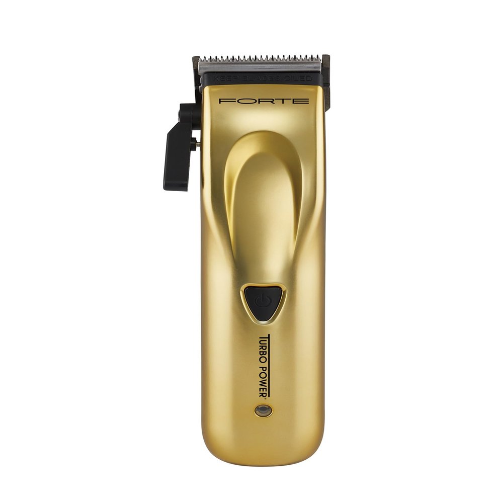 Turbo Power Forte Clipper #TPFC1, Professional Hair Clipper, Magnetic Motor Technology, Fully Adjustable Blade, Charging Stand, Black Diamond DLC Blade