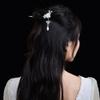 Hair Chopsticks for Women, Hair Sticks for Women Long Hair 925 Sterling Silver, Cloisonne Peach Blossom Pearl Hair Pin Handmade Antique Bright Silver Hair Bun Accessories for Girl,Cloisonne Pink view 3