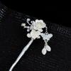 Hair Chopsticks for Women, Hair Sticks for Women Long Hair 925 Sterling Silver, Cloisonne Peach Blossom Pearl Hair Pin Handmade Antique Bright Silver Hair Bun Accessories for Girl,Cloisonne Pink view 4
