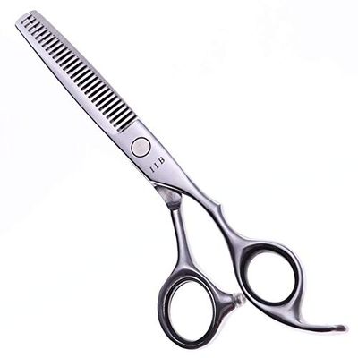 Hair Cutting Scissors, 6 Inch Professional Stainless Steel Hair Scissors Salon Cutting/Thinning Hairdressing Shears Regular Blade Styling Tools BY ZZYY (Color : Thinning scissors)