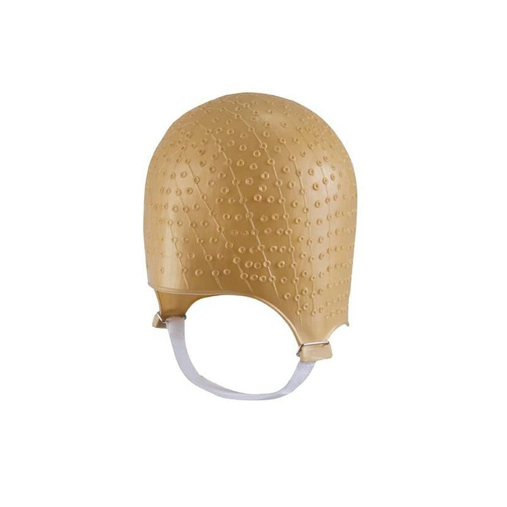 Dompel Silicone Highlight Hair Cap | Reusable Professional Silicone Cap | Special for Hair Dyeing (1, 664 Gold)