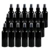 DLIBUY 24 Pcs Empty 100ml 3.3oz Black Plastic PET Fine Mist Pump Spray Bottles with Black Sprayer for Cosmetic Perfume Water-Based Products Refillable Travel Portable Containers, 2x Funnels view 1