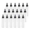 DLIBUY 24 Pcs Empty 100ml 3.3oz Clear Plastic PET Fine Mist Pump Spray Bottles with Black Sprayer for Cosmetic Perfume Water-Based Products Refillable Travel Portable Containers, 2x Funnels view 1