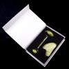 HXSCOO 1 Set Natural Crystal Quartz Semi Precious Rose Quartz Massager Green Jade for Face Stick Roller Anti Cellulite Facial Wrinkles Natural Crystal Massager Suit (Color : Green Jade) view 1