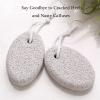 2PCS Natural Pumice Stone for Feet, HOOMBOOM Lava Pedicure Tools Hard Skin Callus Remover for Men/Women Feet and Hands - Natural Foot File Exfoliation to Remove Dead Skin view 3