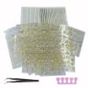 22 Sheets 3D Nail Adhesive Stickers for Women Gold Metallic Chain Line Nail Stickers Diamond Design Luxury Nail Art Decoration with with Tweezers Nail File Separators view 1