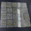 22 Sheets 3D Nail Adhesive Stickers for Women Gold Metallic Chain Line Nail Stickers Diamond Design Luxury Nail Art Decoration with with Tweezers Nail File Separators view 3
