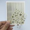 22 Sheets 3D Nail Adhesive Stickers for Women Gold Metallic Chain Line Nail Stickers Diamond Design Luxury Nail Art Decoration with with Tweezers Nail File Separators view 4