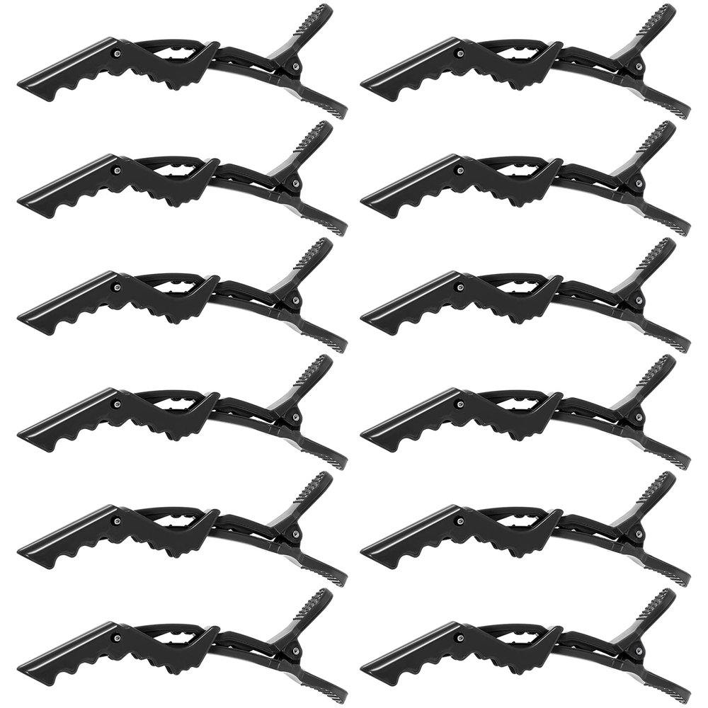 12pcs Alligator Clip Plastic Hair Clips Crocodile Clips for Hair Salon Clips Hair Clips for Thick Hair Diy Hair Clip Alligator Hair Clip Professional Hair Clips Salon Hair Clamps