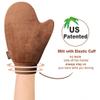 3-Pack Self Tanning Mitt Set Include Self Tanner Back Applicator with Velvet Soft Texture and Elastic Cuff Design - Perfect for Back, Legs & Full Body Application, Streak-Free Sunless Tanning at Home view 2