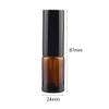 DLIBUY 12 Pcs Empty 10ml Brown Glass Fine Mist Pump Spray Bottles with Black Alu Pump Head, Amber Travel Portable Small Refillable Sprayer Bottles for Cosmetic Perfume Water, with 3x Funnel view 2