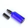 DLIBUY 6 Pcs Empty 100ml Blue Glass Fine Mist Pump Spray Bottles with Black Alu Pump Head, Travel Portable Small Refillable Sprayer Bottles for Cosmetic Perfume Water, with 2x Funnel view 3