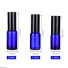 DLIBUY 12 Pcs Empty 10ml Blue Glass Fine Mist Pump Spray Bottles with Black Alu Pump Head, Travel Portable Small Refillable Sprayer Bottles for Cosmetic Perfume Water, with 3x Funnel view 3