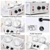 1.2L Double Portable Wax Warmer Machine for Painless Hair Removal, Women Men Professional Wax Heater with Adjustable Temperature Set, 40pcs Sticks view 3