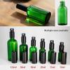 DLIBUY 4 Pcs Empty 50ml Green Glass Fine Mist Pump Spray Bottles with Black Alu Pump Head, Travel Portable Small Refillable Sprayer Bottles for Cosmetic Perfume Water, with 1x Funnel view 4