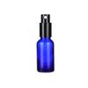DLIBUY 12 Pcs Empty 30ml Blue Glass Fine Mist Pump Spray Bottles with Black Alu Pump Head, Travel Portable Small Refillable Sprayer Bottles for Cosmetic Perfume Water, with 3x Funnel view 2