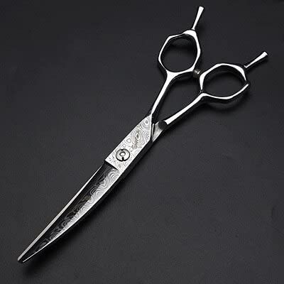 Hair Cutting Scissors, 6 inch Barber shop professional hairdressing scissors cutting thinning scissors hairdresser special hair cutting scissors BY ZZYY (Color : Upturn)