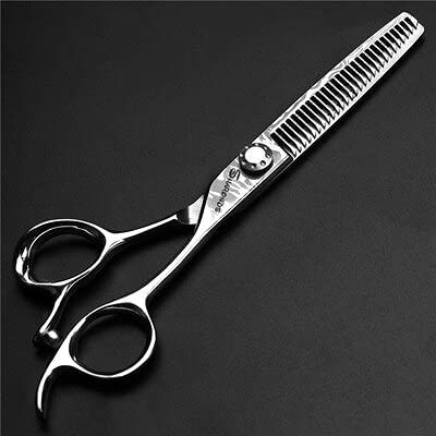 Hair Cutting Scissors, 6 inch Barber shop professional hairdressing scissors cutting thinning scissors hairdresser special hair cutting scissors BY ZZYY (Color : Thinning)