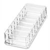 Acrylic Makeup Organizer Lipstick Holder, 8 Slots Clear Cosmetic Makeup Storage Organizer for Lipstick, Brushes, Highlighters, Eyeshadow, Bottles view 3