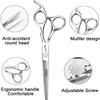 6 inch professional hairdressing set, suitable for hairstylist/home/hair salon 440c steel hairdressing scissors set view 3