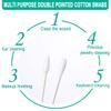 200 Pack Cotton Swab Individually Wrapped, Individually Wrapped Double Tipped Cotton Swabs Paper Sticks Cotton Buds(White, Round/Pointed End) view 2
