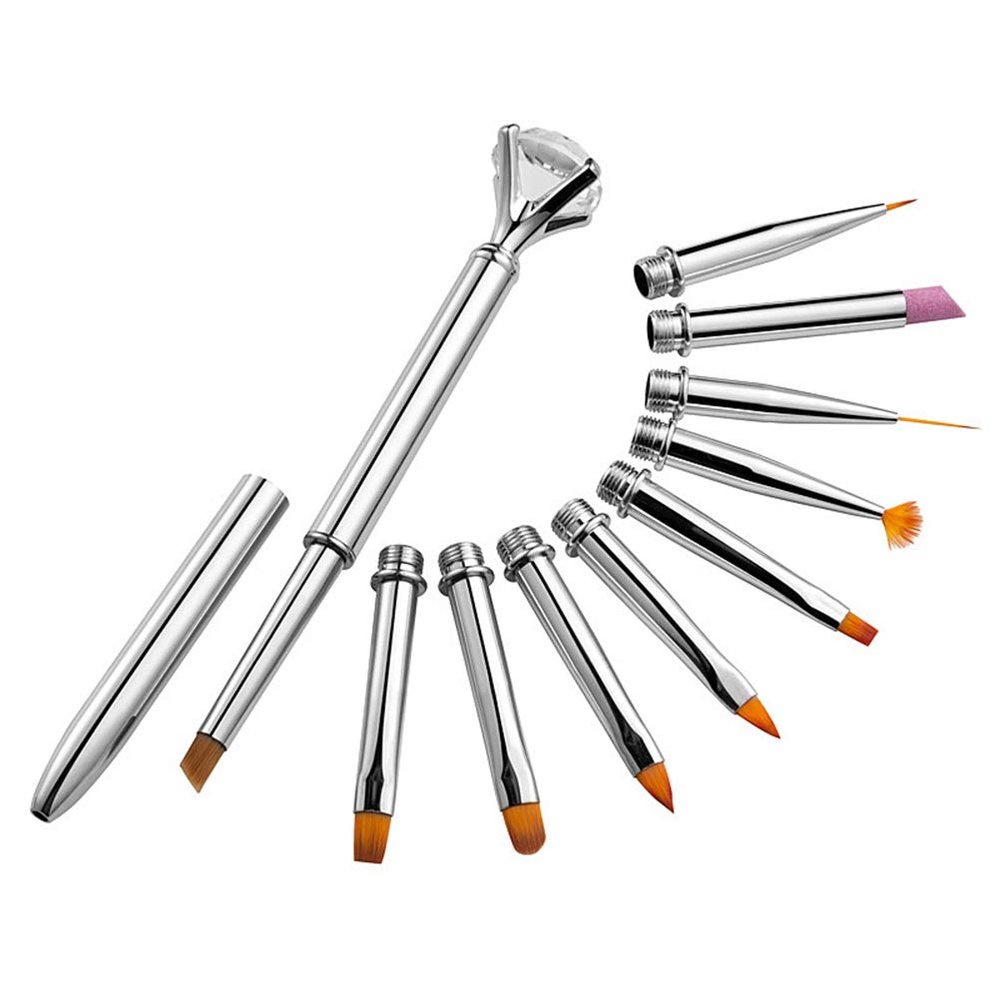 10pcs 1 Set Nail Drawing Brush Nail for Nail Art Nail Art Supplies Builder Gel for Nails Acrylic Nail 3d Nails Tool Gel Nail 3d Nails Tool Painted Suite