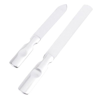Beaupretty 2sets Nail File Leather Case Professional Manicure Tool for Home and Salon Use Washable and Reusable Nail Files for Fingernails and Toenails