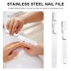 Beaupretty 2sets Nail File Leather Case Professional Manicure Tool for Home and Salon Use Washable and Reusable Nail Files for Fingernails and Toenails view 2