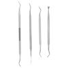 Beaupretty 4pcs Nail Care Tools Kit Cuticle Remover Nail Pusher for Manicure and Pedicure Portable and Efficient Silver view 1