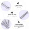 Beaupretty 4pcs Nail Care Tools Kit Cuticle Remover Nail Pusher for Manicure and Pedicure Portable and Efficient Silver view 4