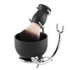 Aethland Shaving Brush Set with Black Solid Wood Handle, Shaving Kit for Men Includes Shaving Brush, Dia 3.1 inches Stainless Steel Shaving Bowl & Shaving Stand Wet Shaving Gifts for Men view 1