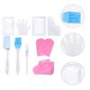 1 Set Hand and Foot Care Set Parrafin Wax for Hands Soothe Socks Paraffin Wax Foot Covers Paraffin Wax Mitts Spa Bath Mitt Frosted Heater Cotton Gloves (Foot Covers) Work Pink view 2