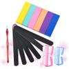 Beaupretty 1set Square Nail Buffers Set Double-Sided Nail Files Sanding Blocks for Women and Professionals view 3