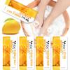 nbc BeautiLab Pedicure Kit Foot Soak Set: Bubble Salt, Sugar Scrub, Massage Mask, Massage Lotion in a Box, 4 Step Foot Spa Kit for Dry Feet,Tired Feet 1 Set Mango) view 1