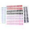 Beaupretty 6sets Full Cover Matte Fake Nails for Professional Manicure French Style False Nail Tips Colors for Parties and Events view 1