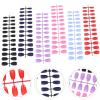 Beaupretty 6sets Full Cover Matte Fake Nails for Professional Manicure French Style False Nail Tips Colors for Parties and Events view 3