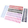 Beaupretty 6sets Full Cover Matte Fake Nails for Professional Manicure French Style False Nail Tips Colors for Parties and Events view 4