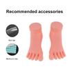 2 Pack Nail Art Nail Mannequin Foot Silicone Practice Foot Fake Hand Acrylic Practice Foot Manicure Tools Nail Foot Model Practice Foot Model Sock Mannequin Pedicure Set view 2