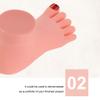 2 Pack Nail Art Nail Mannequin Foot Silicone Practice Foot Fake Hand Acrylic Practice Foot Manicure Tools Nail Foot Model Practice Foot Model Sock Mannequin Pedicure Set view 4