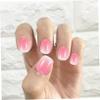 Beaupretty 120pcs Boy Girl Nail Decals Cartoon Press Artificial Fake Nails Kit for Girls Safe Material Decoration for Boys and Girls Random Style view 2
