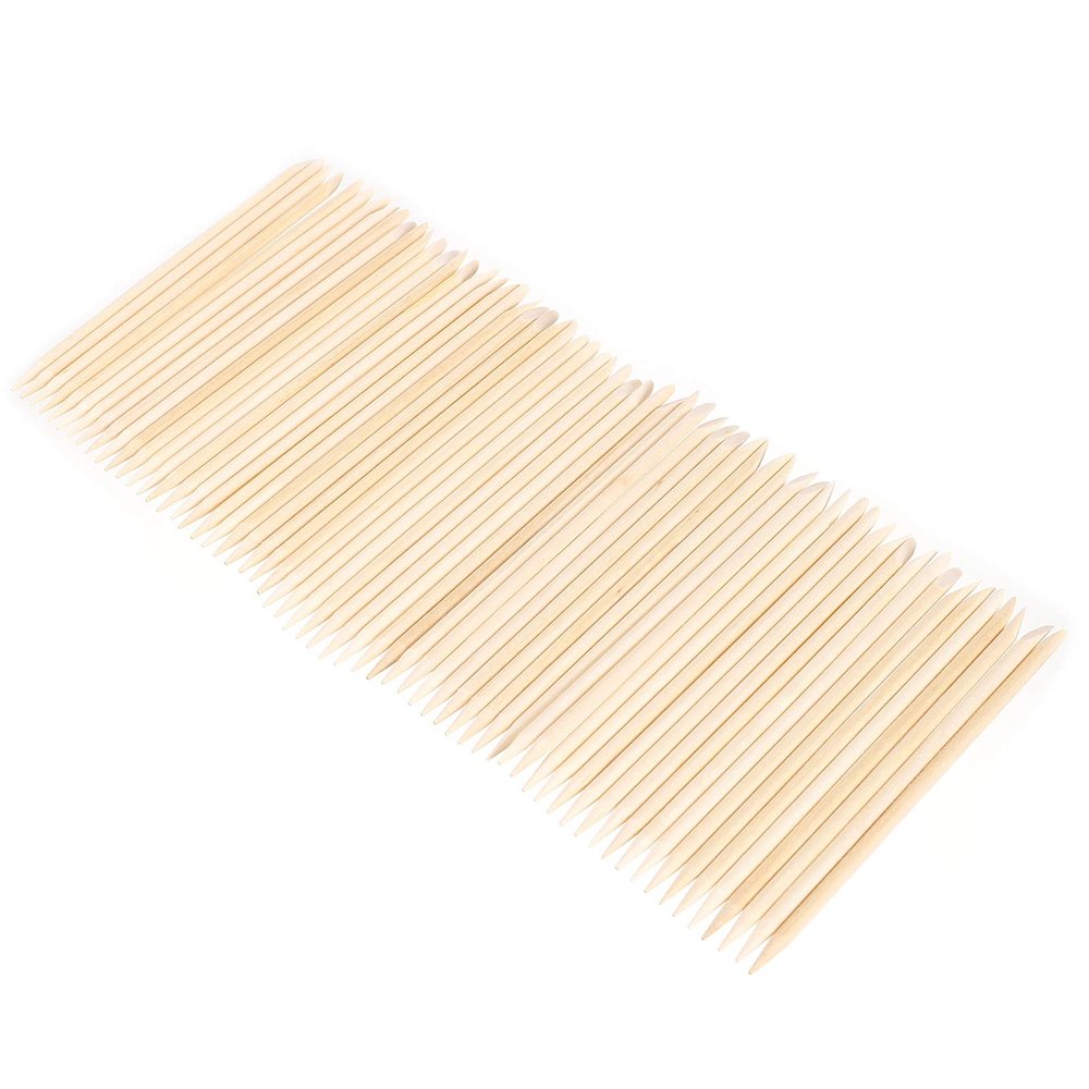 200pcs Manicure Orange Stick Cleaning Gadgets Safe Manicure Accessory Orange Cuticle Stick Nail Art Cuticle Sticks Nail Tools Nursing Mini Nail Wood Component Exfoliating