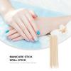 200pcs Manicure Orange Stick Cleaning Gadgets Safe Manicure Accessory Orange Cuticle Stick Nail Art Cuticle Sticks Nail Tools Nursing Mini Nail Wood Component Exfoliating view 4