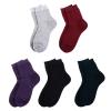 Beaupretty 5pairs Moisturizing Silicone Gel Socks for Women Cracking Foot Care Cotton Mid-Calf Socks Random Colors Soft and Washable for Healing Dry Cracked Feet and Preventing Skin Damage view 2