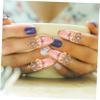 Beaupretty 4pcs Manicure Little Finger Ring Diamond Paw Miss Alloy view 3